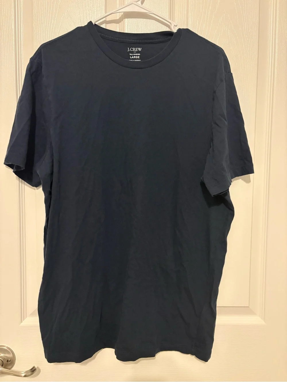 J. Crew Men's Short-Sleeve Crew Tee in Navy Blue